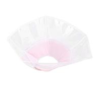 Qudinip Collar de Recuperación Curativo de PVC Cat Elizabeth Circle, Funda Antiarañazos Suave y Cómoda para Mascotas, Rosa Claro, 1x Unidad (L)