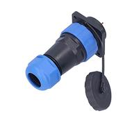 Qudinip Conector Impermeable de la Aviación del Agujero del Cuadrado del Zócalo del Enchufe para el Material de la CA 380V 25A PA66 del Equipo de Comunicación (3 pines)