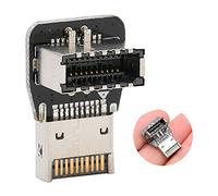 Qudinip Conector Interno del Panel Frontal Tarjeta Adaptadora de Type-E de 90 Grados para Placa Base de Computadora Transmisión de Señal USB3.1 Diseño Duradero (Tarjeta adaptadora Tipo E PH74-B