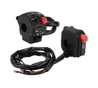 Qudinip Controlador de Manillar de Motocicleta de 22mm, par de Interruptores para SeñAl de Bocina, Arranque Eléctrico, Luz Antiniebla, Resistente Al Agua, Plástico ABS Duradero