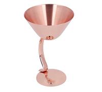Qudinip Copa de Cóctel de Acero Inoxidable de 150 Ml, Copa de Vino de Metal para Bodas y Fiestas, Diseño Duradero No Tóxico (oro rosado)