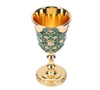 Qudinip Copa Esmaltada Vintage, Lujosa Decoración Decorativa con Diamantes de Imitación para Bodas, Decoración del Hogar, Verde, 9,5 Cm