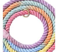 Qudinip Correa para Hecha a Mano, Correa Trenzada Multifuncional para, Resistente para Caminar y Correr, Poliéster y Algodón, 1 Unidad (Macarrón 210 cm * 1,2 cm)