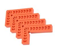 Qudinip Cuadrados de Plástico Tipo L Fuerte Herramienta de Posicionamiento de 90 Grados para Ensamblar Cajones y Gabinetes 4 Piezas Plástico de Ingeniería Duradero de 3-6 Pulgadas (Bloque de ángulo
