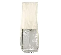 Qudinip Cubierta para Cortadora de Césped, Protector Impermeable Recubierto de Plata a Prueba de Polvo para Uso en Exteriores, Tela 210D, 193x111,7x144,78cm (Caqui)