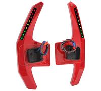 Qudinip Cubiertas de Extensión de Palanca de Cambios LED con Colores Ajustables y Alertas Intermitentes para A3 RS3 S4 RS4 8V B8.5 165 Mm (Roja)