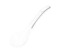 Qudinip Cuchara de Cerámica Grande, Elegante Cuchara Multiusos para Gachas, para Cocina, Hotel, Porcelana Blanca, 22,7 Cm