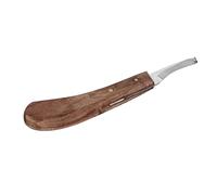 Qudinip Cuchillo para Pezuñas de Caballo, Recortador Ergonómico para Mano Izquierda con Hoja Curvada de Acero Al Carbono Fino para Caballos y Herradores