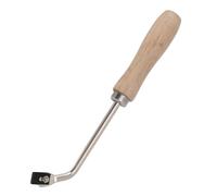Qudinip Cuchillo para Ranurar Pisos de Plástico PVC, de Madera de Haya, Gubia Ranuradora de Acero con 3 Cuchillas, para Herramientas de Ranurado para Soldadura de Pisos