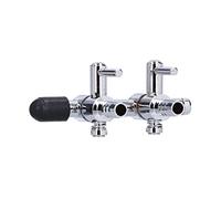 Qudinip Distribuidor de Oxígeno para Peceras, Válvula de Control de Flujo de Aire de Acero Inoxidable para Gestión de CO2 de Acuario, Adecuado para Manguera de 6 Mm, Opciones de Cabezal 2/3/5 (2