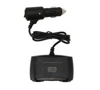 Qudinip Eficacia Alta 120W del Adaptador Dual del Cargador del Encendedor de Cigarrillos del Coche para el Material del ABS del Viaje y de la Familia