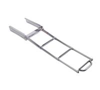 Qudinip Escalera para Barco de 3 Escalones con Durabilidad de Grado Marino y Seguridad Antideslizante para Barco Pontón, Diseño Telescópico de Acero Inoxidable 316