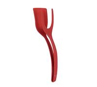 Qudinip Espátula para Huevos Resistente a Altas Temperaturas con Bordes Inclinados para Freír Panqueques y Huevos, Herramienta de Cocina Duradera y No Tóxica (Roja)
