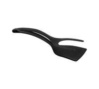 Qudinip Espátula para Huevos Resistente a Altas Temperaturas con Bordes Inclinados para Freír Panqueques y Huevos, Herramienta de Cocina Duradera y No Tóxica (Negra)
