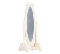 Qudinip Espejo de Piso para Casa de Muñecas 1:12, Espejo de Pie Decorativo en Miniatura para Jugar en el Dormitorio de los Niños, Plástico ABS, 19,4 Cm de, 1 Pieza
