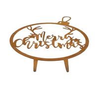 Qudinip Estaca de Jardín de Navidad, Decoraciones Navideñas Al Aire Libre, Letras Oxidadas, Letrero de Metal Navideño Resistente a la Intemperie, Decoración para Césped