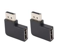 Qudinip Extensor Displayport 2 Piezas Compacto Ligero Resolución 8K 60 Hz para Monitores Proyectores 1,5 X 1,4 X 0,4 Pulgadas Negro