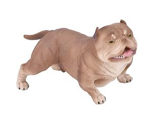 Qudinip Figura Modelo Bulldog - Decoración de Simulación Muy Detallada para Oficina en Casa y Juegos Educativos - Plástico de 12,8 X 6,7 Cm (PL127-1050)