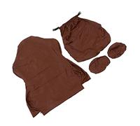 Qudinip Fundas para Sillas de Videojuegos, Elásticas, Impermeables, Cómodas, de Piel Sintética, para Oficina en Casa, 1 Paquete (Café Oscuro)