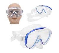Qudinip Gafas de Buceo para Adultos Protector Facial de Silicona Premium para Esnórquel y Buceo Actividades Al Aire MK-101 Negro (#2)