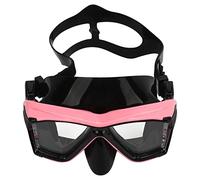 Qudinip Gafas de Buceo para Esnórquel, Impermeables, Antivaho, Visión Clara para Adultos, Vidrio Templado, Protección UV, 1 par (Rosa)