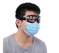 Qudinip Gafas Protectoras para Motocicleta, a Prueba de Polvo, Resistentes Al Viento, Antiniebla, para Esquiar, Ciclismo, Senderismo, Lentes Transparentes para PC