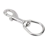 Qudinip Gancho Giratorio de Acero Inoxidable 316, Herramienta Duradera para Actividades Al Aire para Deportes de Buceo, 80mm, 90mm, 101mm (Acero Inoxidable 316 101mm)