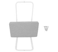 Qudinip Guardia de Cama de bebé, Guardia de Ferrocarril de Cama para Niños, Anti -caída de Suave Universal Ajustable con un Marco de Acero Resistente y Cubierta Postal para Camas de Cuna (Gris)