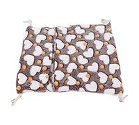 Qudinip Hamaca para Mascotas Pequeñas, Cama Colgante Estilo sobre Cálido para Conejos Hámster, Cómodo Material de Lana de, 1 Unidad (Me Encanta el Cafe)