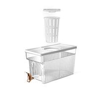 Qudinip Hervidor Frío con Grifo, Dispensador de Bebidas de Gran Capacidad de 3L para Fiestas en Casa, Hecho de Material PET Seguro (Blanca)