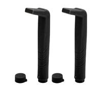 Qudinip Hiccup Straw, 2 PCS REUSABLE STOP HICCUPS Bebiendo Paja con Diseño de Boca Plana para Adultos para Adultos (Negro)