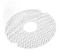 Qudinip Hojas de Red para Deshidratador de Alimentos, Silicona Duradera, Diseño Antiadherente, Perfectas para Secar Frutas y Verduras, Grado Alimenticio, Blanco, 1 Unidad