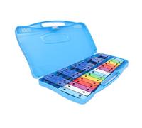 Qudinip Instrumento Musical de Percusión, Teclas Metálicas Coloridas, Piano de Juguete para Golpear a Mano, para Educación Infantil y Aprendizaje Musical, 1 Unidad (Azul)