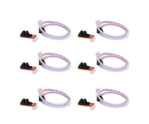 Qudinip Interruptor de Límite Mecánico Sensible Al Final de óptico, 6 Juegos para Impresoras 3D, Alto Rendimiento, Fácil Instalación, 5V