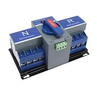 Qudinip Interruptor de Transferencia Automática de Doble Potencia, Interruptor de Compacto de Protección contra Sobrecarga para Hospitales y Bancos AC400V (Aai)