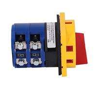 Qudinip Interruptor de Universal, Interruptor de Leva Giratorio Duradero de 2 Posiciones, Candado para Equipos Industriales AC240V 440V 125A