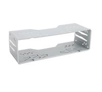 Qudinip ISO 1DIN Car ESTETEREO Cage, Marco de Montaje de Metal Universal con Ajuste Seguro para Radio de un Solo DIN, Tamaño Externo de 181x52x68 Mm