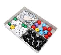 Qudinip Juego de 54 Uds de Modelos Moleculares, Bolas y Palos Educativos de Estructura Atómica para Aprendizaje de Química, Hechos de Plástico Ecológico