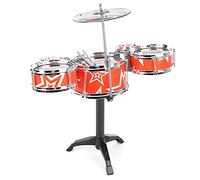 Qudinip Juego de Batería para Instrumentos para Niños, Juguete Educativo de Batería de Jazz para Niños Pequeños, Cultiva Habilidades de Ritmo, Mayores de 3 Años, Tamaño de 39x45 Cm