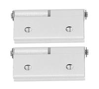 Qudinip Juego de Bisagras de Puerta de Aluminio, 2 Piezas, Bisagras Plegables Gruesas de Alta Dureza para Gabinetes y Muebles de 2,5x2,4 Pulgadas
