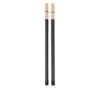Qudinip Juego de Cepillos para Batería, Herramienta de Percusión de bambú de Primera Calidad, 2 uds., para Kits de Batería y Bateristas de Jazz (Negra)