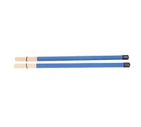 Qudinip Juego de Cepillos para Batería, Herramienta de Percusión de bambú de Primera Calidad, 2 uds., para Kits de Batería y Bateristas de Jazz (Azul)