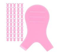 Qudinip Juego de Cepillos para Pestañas en Forma de Y, 50 Uds., Herramientas Permanentes de para el Cuidado Diario de Pestañas Y Uso Profesional de Injerto (rosa claro)