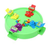 Qudinip Juego de Comer Frijoles, Colorido Juego de Mesa Familiar Interactivo para Niños, Actividad Educativa Divertida, 14,2 X 14,2 X 3,1 Pulgadas