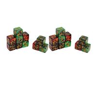 Qudinip Juego de Dados de 2 Colores de 16 Mm para Enseñanza de Matemáticas, Ayuda para el Aprendizaje de Sumas y Restas, Recurso Educativo de Plástico de 20 Piezas