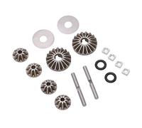 Qudinip Juego de Engranajes Cónicos Diferenciales Engranaje Cónico RC Más Fuerte y Duradero para ZD Racing 1/7 DBX07 MTX07 EX07 Control Remoto Coche Material de Acero 6 Unidades