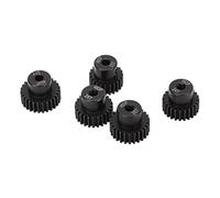 Qudinip Juego de Engranajes de Piñón RC de 5 uds., Engranajes de Acero de Aleación Duraderos para Coches Modelo 1/10 RC 23T 24T 25T 26T 27T 48DP