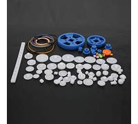 Qudinip Juego de Engranajes de Plástico para Motor de Caja de Cambios, 80 Uds., para Robótica DIY y Fabricación de Modelos, Accesorios ABS Duraderos