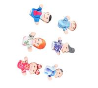Qudinip Juego de Marionetas de Dedo, Lindas Muñecas Familiares de Felpa para Actividades de Narración de Cuentos en Casa, Escuela, Guardería, 6 Piezas