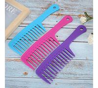 Qudinip Juego de Peines de Dientes Anchos, 3 uds., Peines Antiestáticos para Peinar el Cabello Rizado Fácilmente en Casa y para Viajes, Material ABS (Colocar)